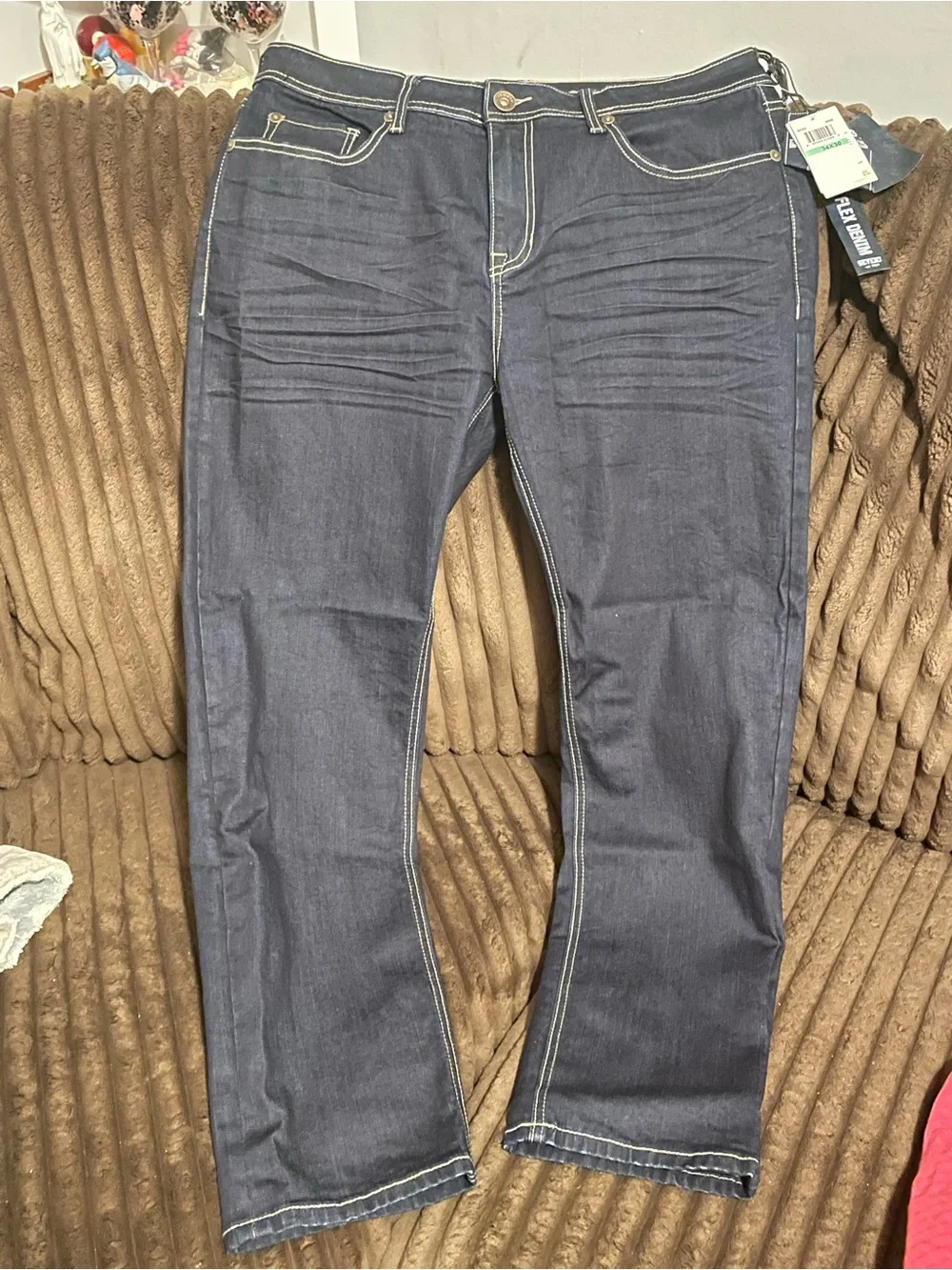 Seven7 Men's Dark Indigo Straight Jeans
